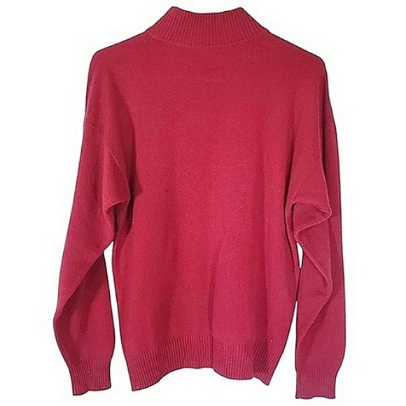 7100 * Charter Club 100% Cashmere Sweater Red Size M - Picture 2 of 10